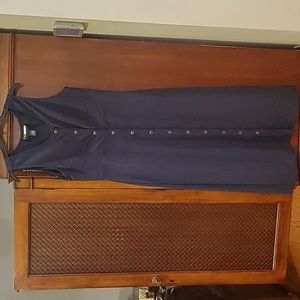 Navy Sleeveless Maxi Dress